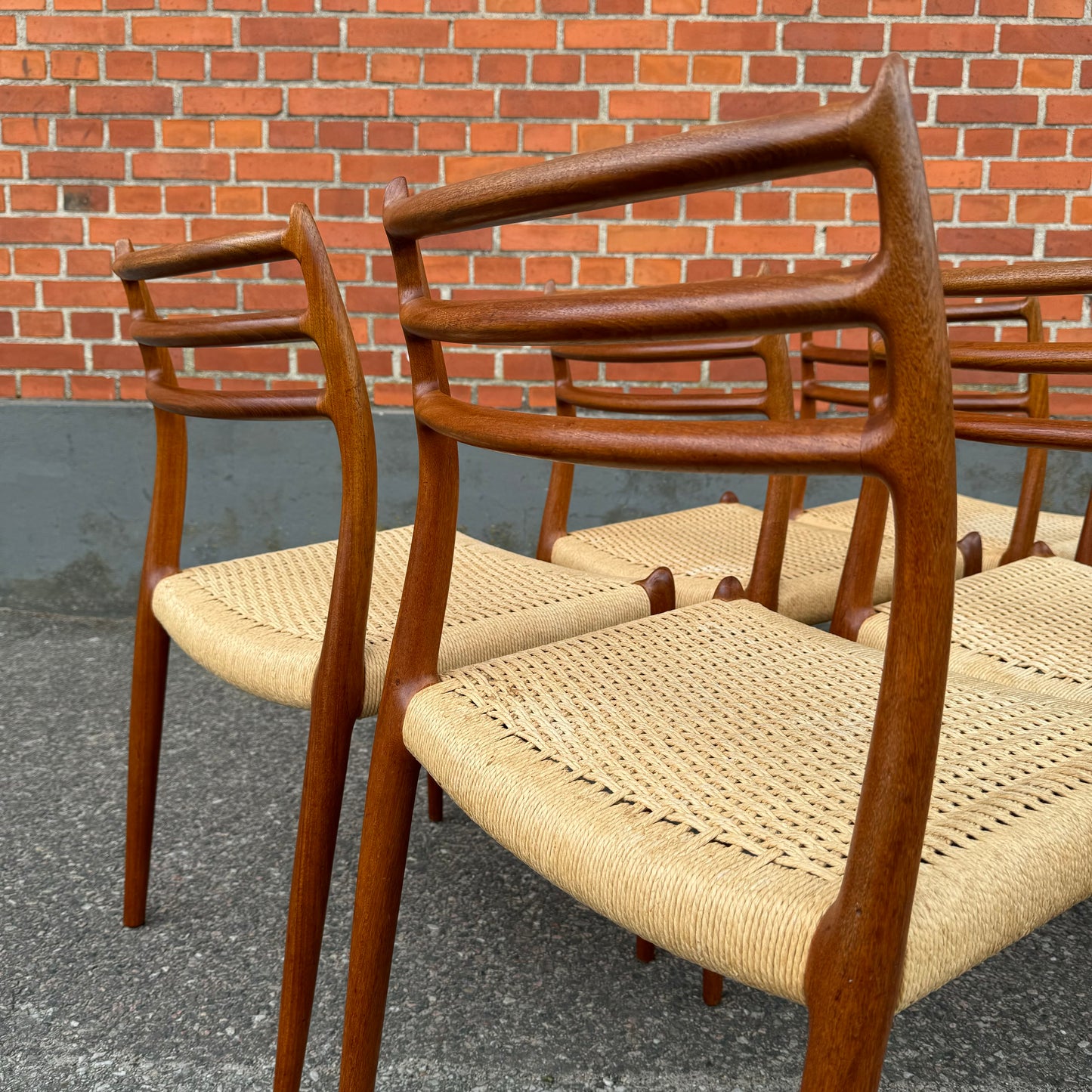 Set of 6 chairs by NO Møller