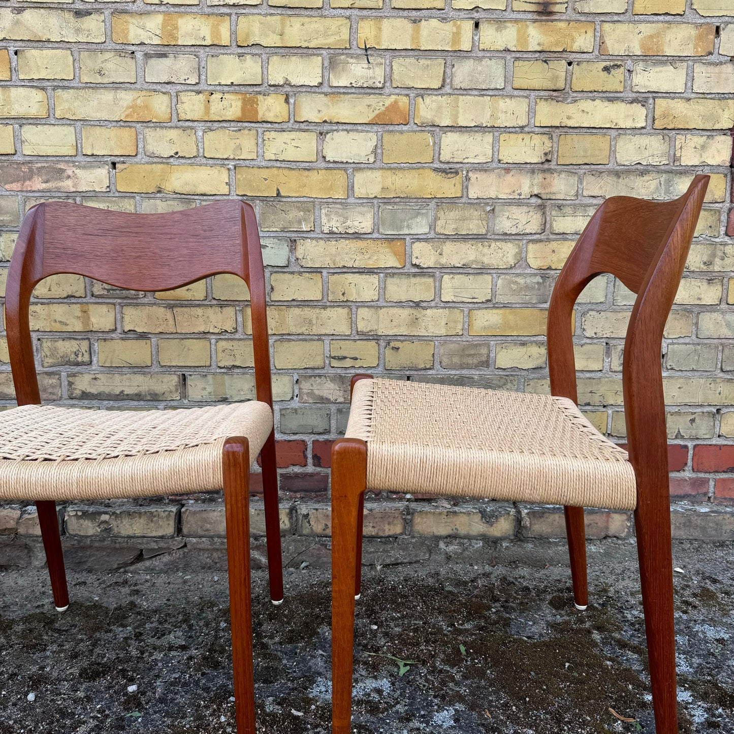 Set of 4 ”model 71” dining chairs by NO Møller