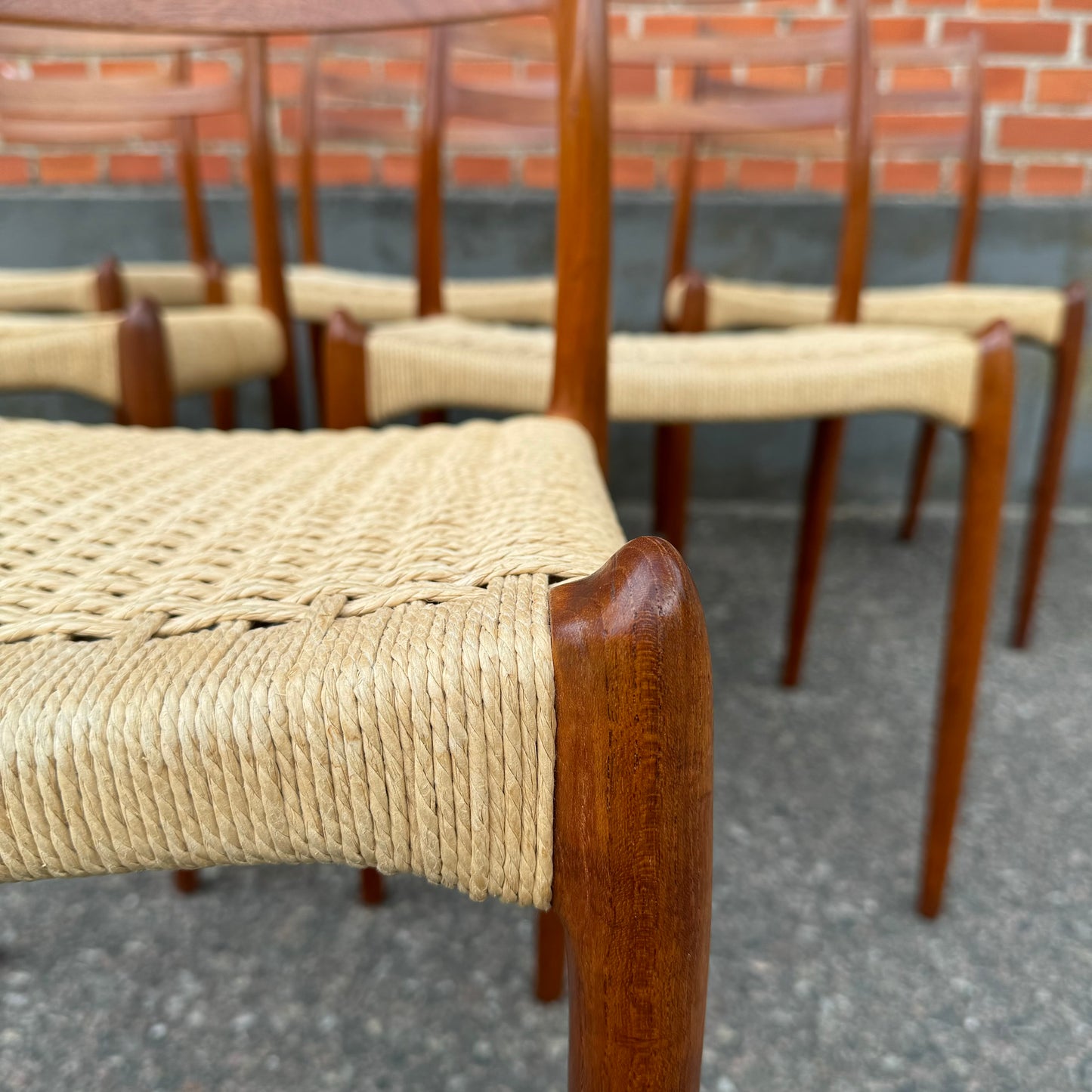 Set of 6 chairs by NO Møller