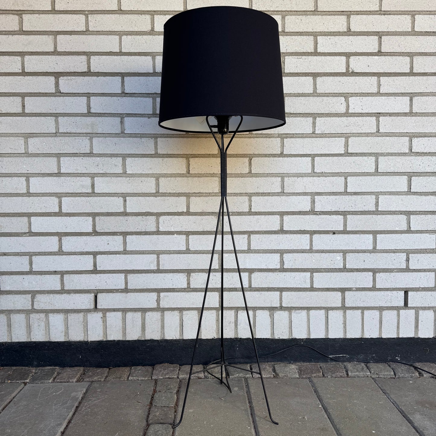 50-tals golvlampa med ny skärm