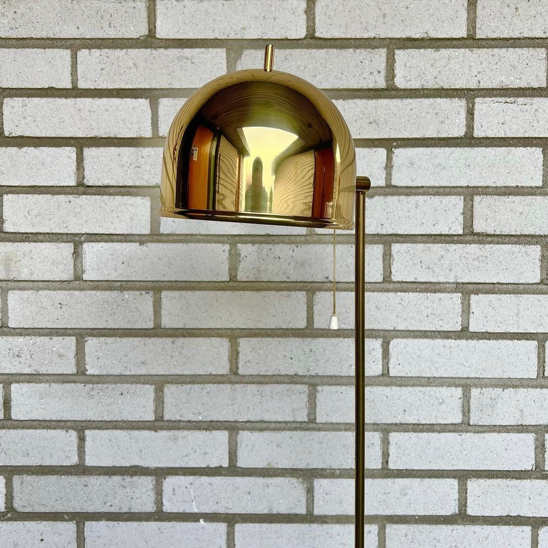 Brass floor lamp G-075 by Eje Ahlgren