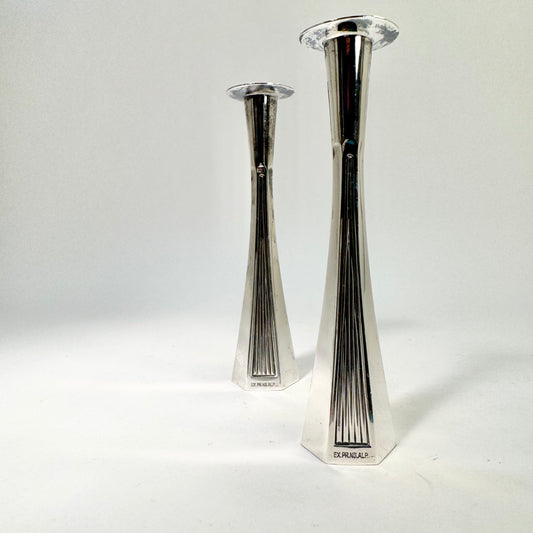 Ljusstakar i nysilver från Bröderna Wallins