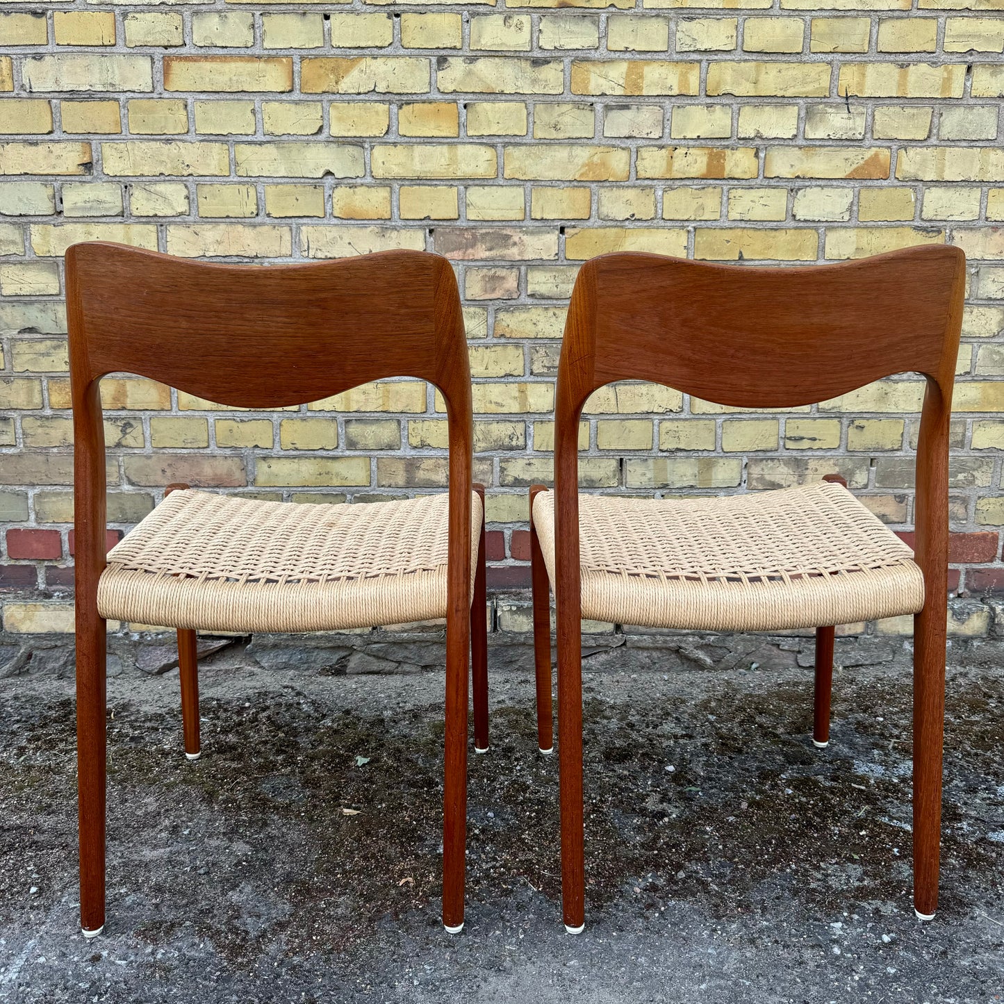 Set of 4 ”model 71” dining chairs by NO Møller